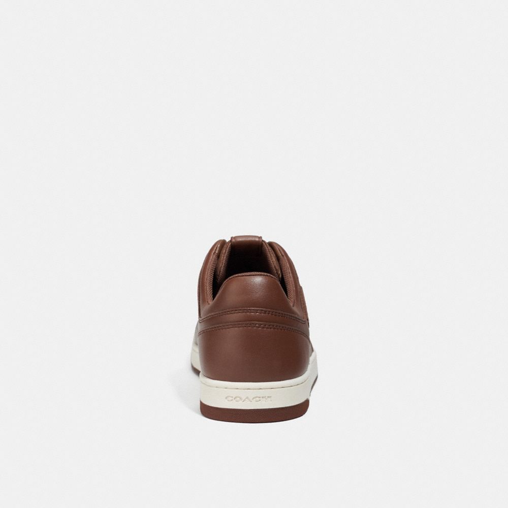 Coach C201 Sneaker In Signature Canvas Saddle | 478-HLPZUI