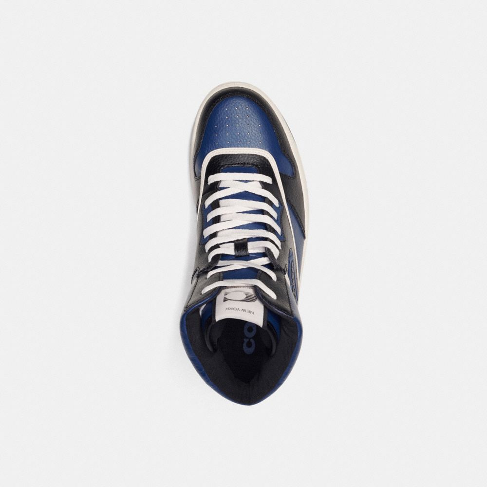 Coach C202 High Top Sneaker Deep Blue | 672-ZIYPWQ