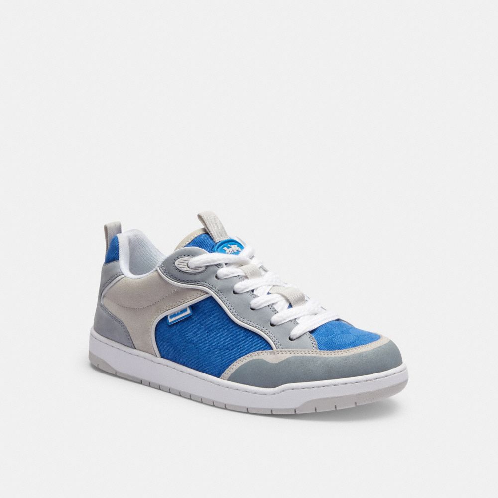 Coach C203 Sneaker In Signature Canvas Blueberry | 417-GZFWAP