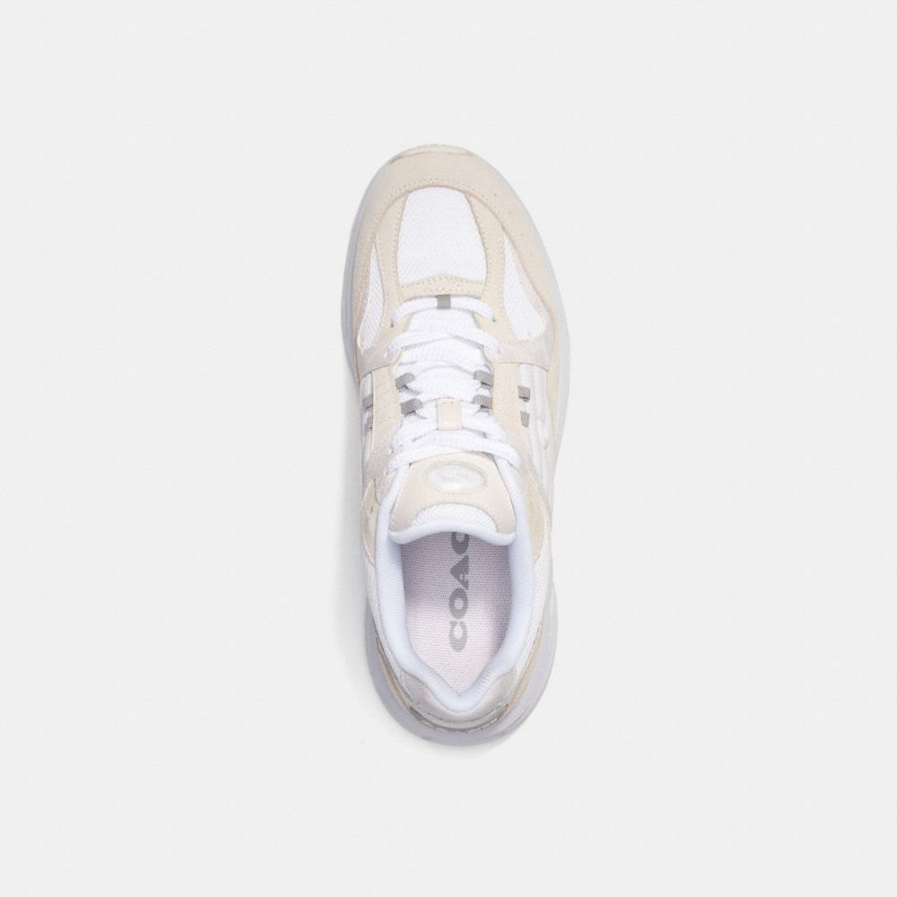 Coach C301 Sneaker With Signature Canvas Chalk/ Optic White | 813-AFEKLX