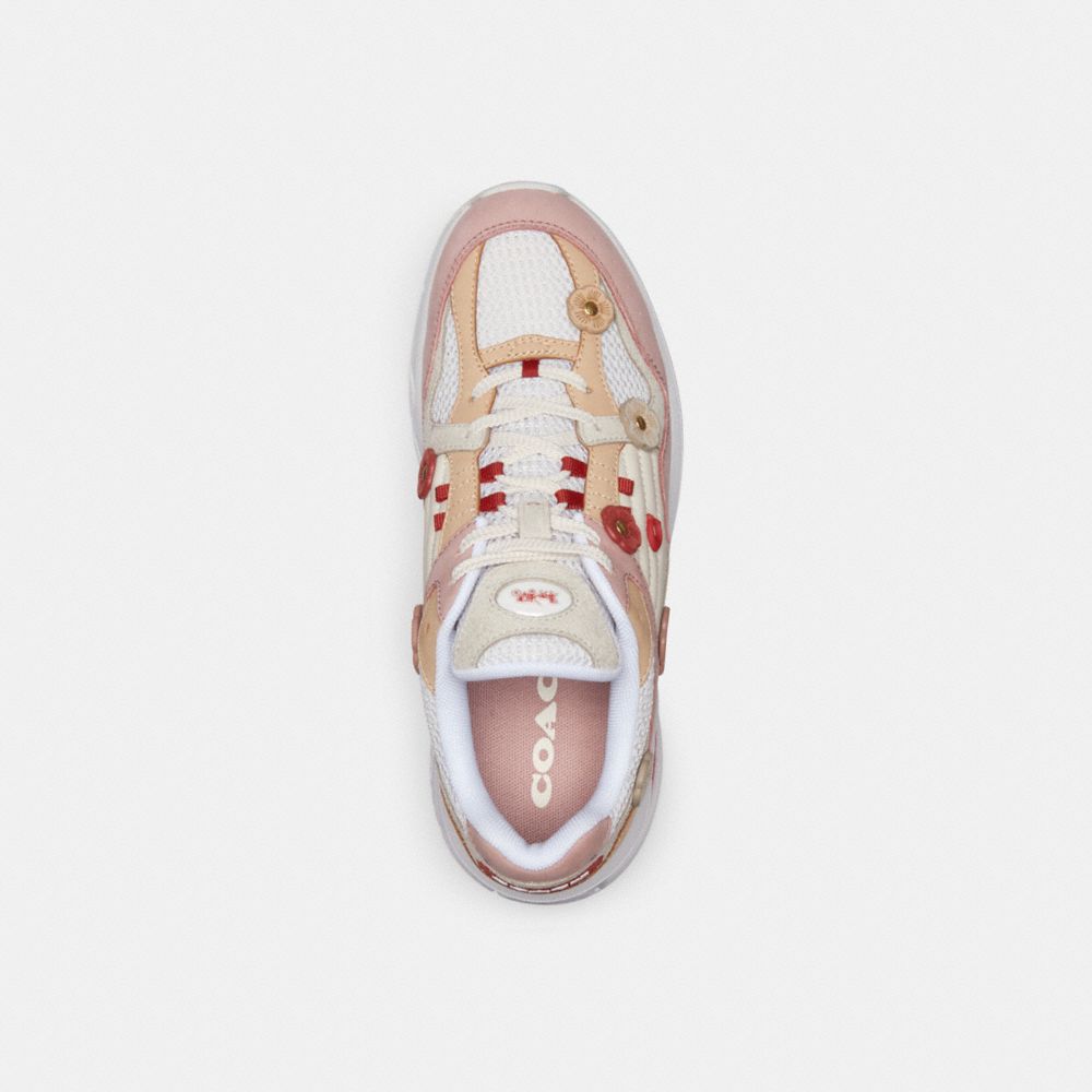 Coach C301 Sneaker With Tea Rose Light Rose/Beechwood | 571-SBZPOK