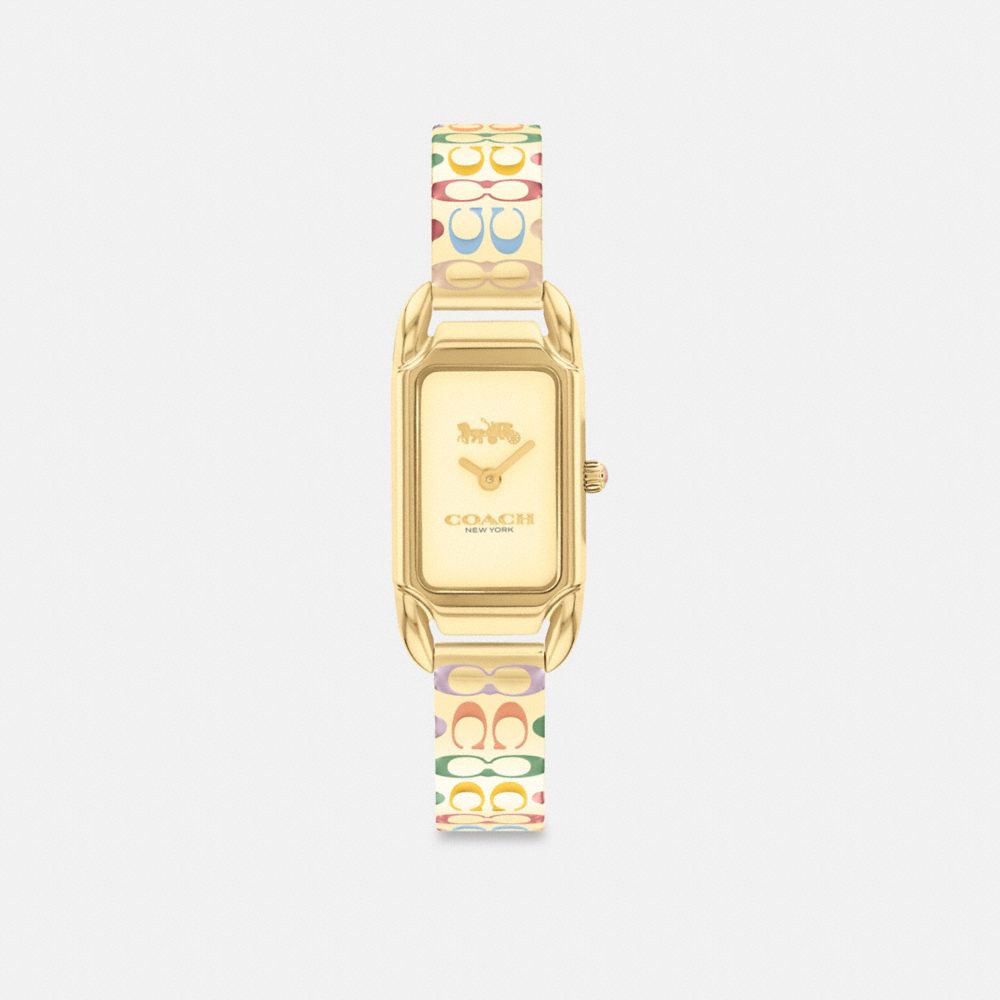 Coach Cadie Watch 17.5 Mm X 28.5 Mm Rainbow/ Gold | 728-OXEHMZ