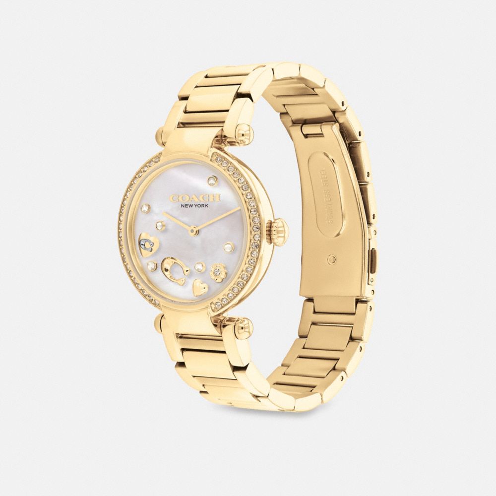 Coach Cary Watch 34 Mm Gold | 206-JPSGTZ