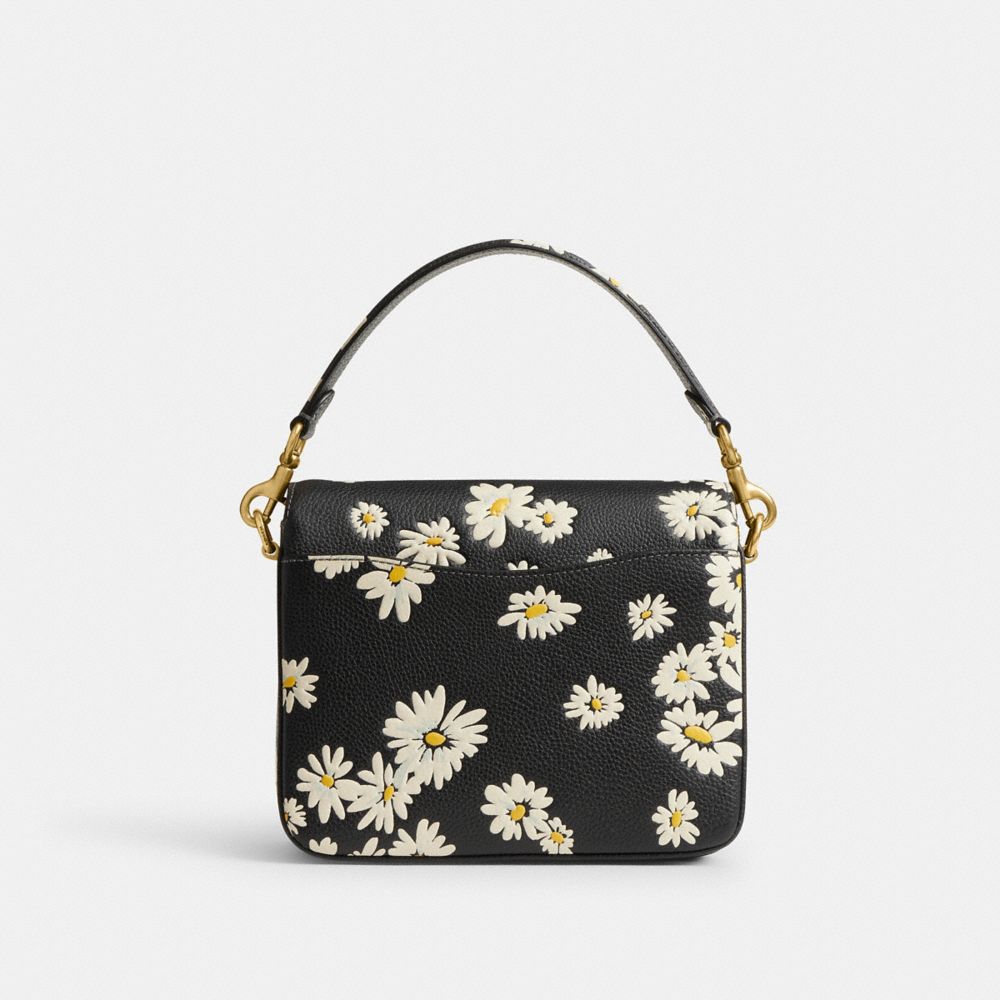 Coach Cassie Crossbody Bag 19 With Floral Print Brass/Black Multi | 127-QETBNU