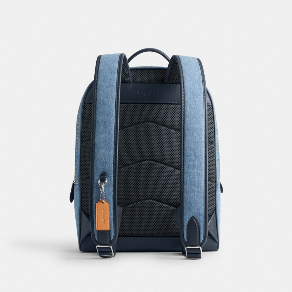 Coach Charter Backpack Denim/Indigo Denim | 673-KVJEPL