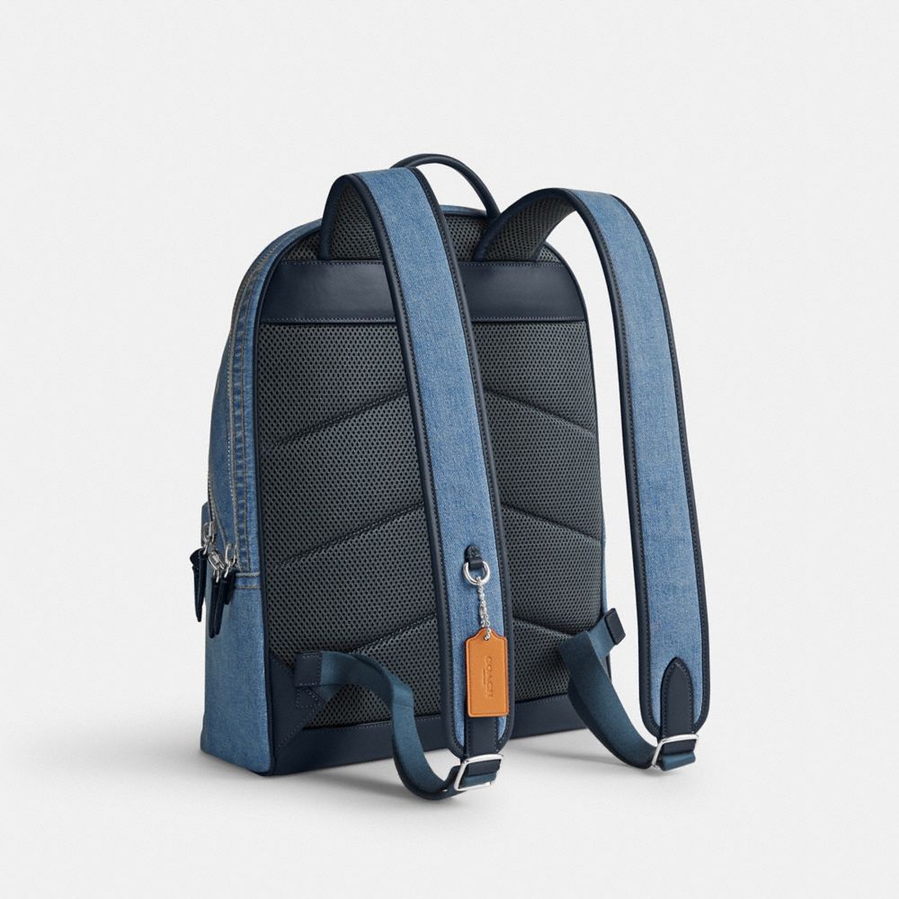 Coach Charter Backpack Denim/Indigo Denim | 673-KVJEPL