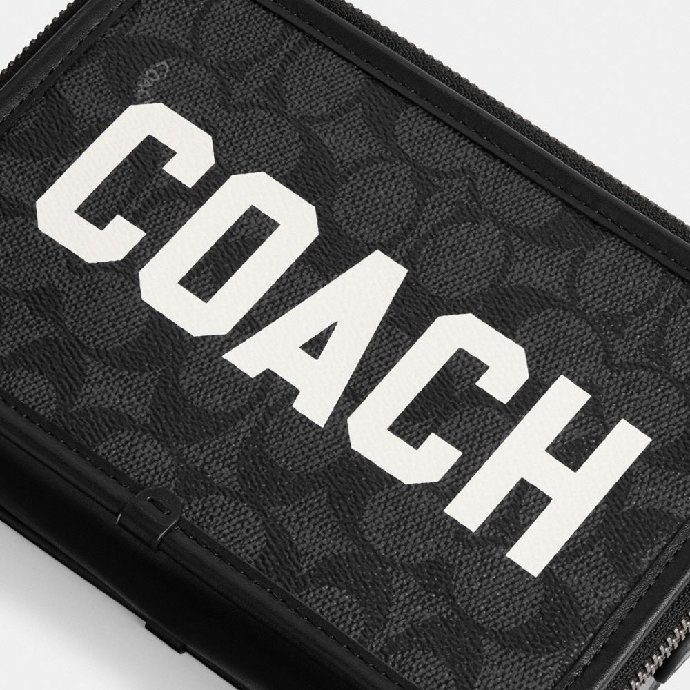 Coach Charter Crossbody In Signature Canvas With Graphic Signature Coated Canvas/Leather/Charcoal Multi | 560-NQGMVU