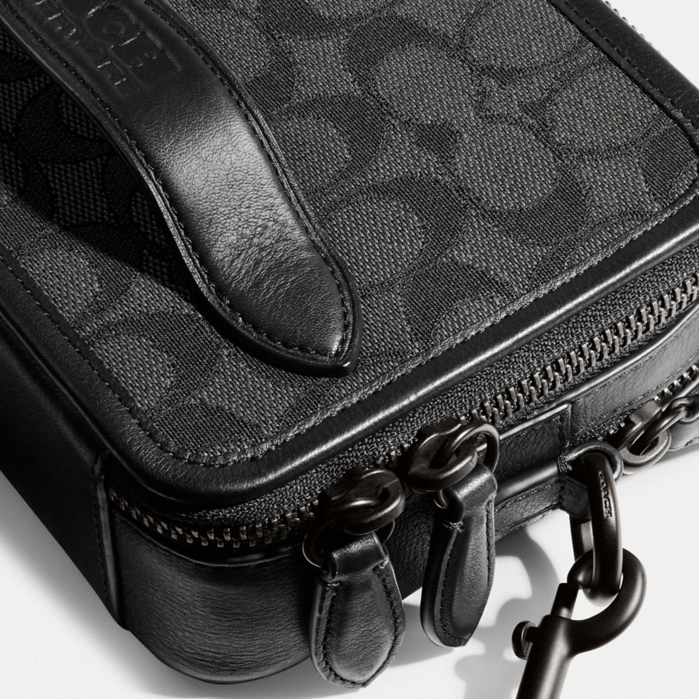 Coach Charter Crossbody In Signature Jacquard Signature Jacquard/Charcoal/Black | 498-COHXWR