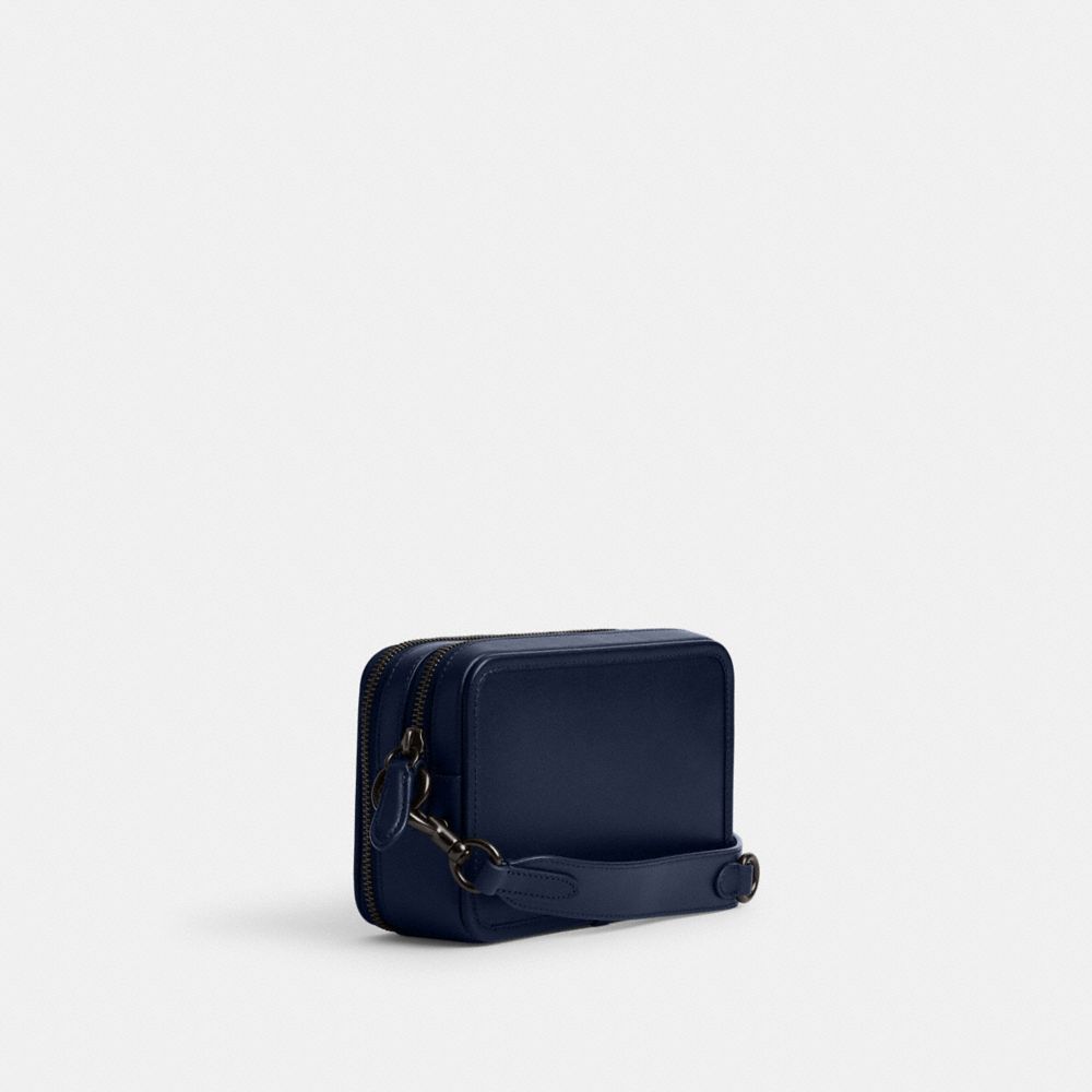 Coach Charter Crossbody With Hybrid Pouch Glovetanned Leather/Deep Blue | 089-PDYKFB