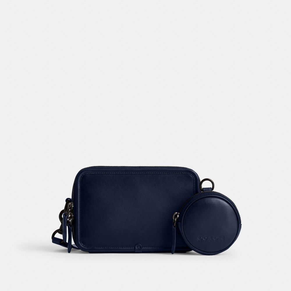 Coach Charter Crossbody With Hybrid Pouch Glovetanned Leather/Deep Blue | 089-PDYKFB