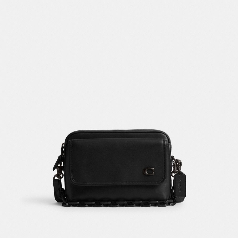 Coach Charter Flap Crossbody 24 Black | 018-DSOWIE