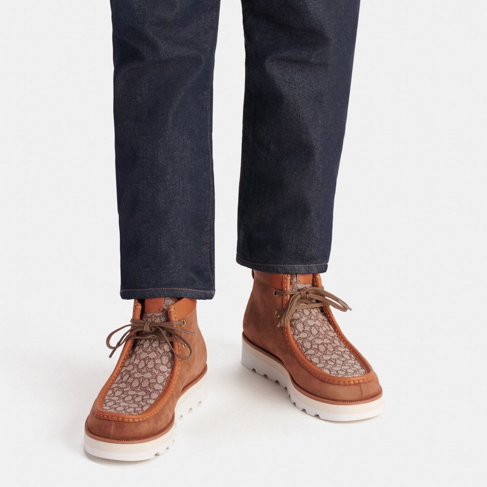 Coach Chukka Boot In Micro Signature Jacquard Saddle | 403-MPWHFI