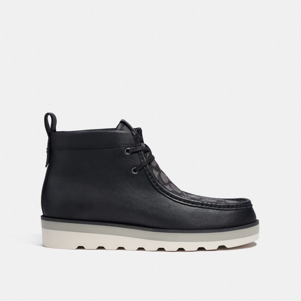 Coach Chukka Boot In Signature Jacquard Black | 481-CYXBIJ