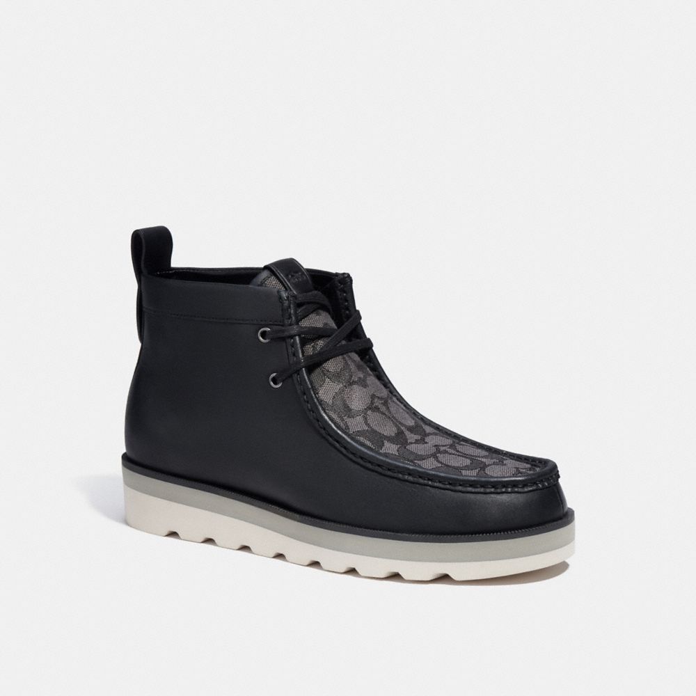 Coach Chukka Boot In Signature Jacquard Black | 481-CYXBIJ