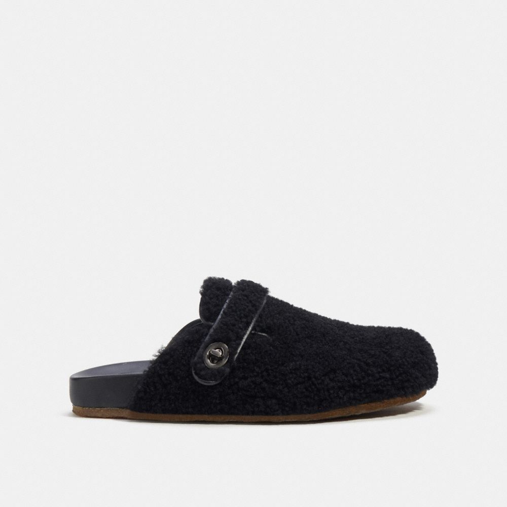 Coach Clog In Shearling Black | 183-HUOFJE