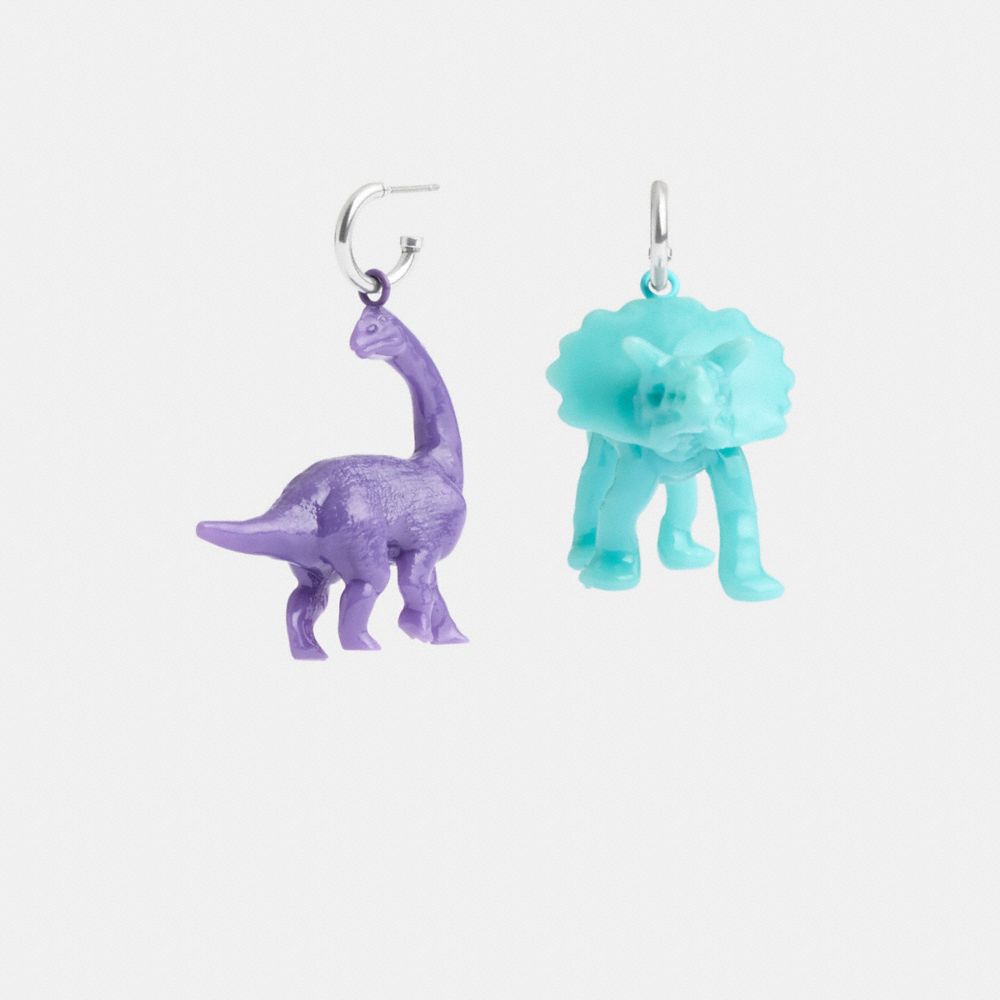 Coach Dinosaur Mismatch Earrings Silver/Multi | 168-ZFGHJR