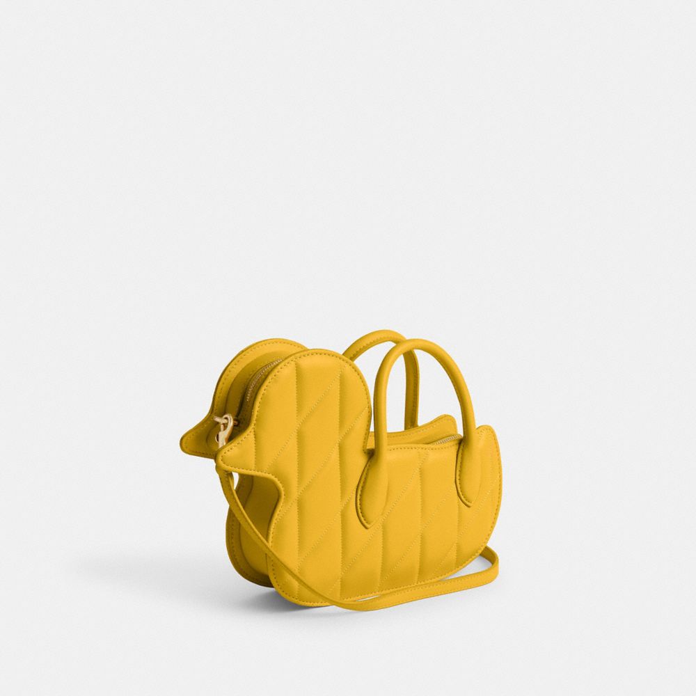 Coach Duck Bag With Quilting Brass/Canary | 459-ZSNFAG