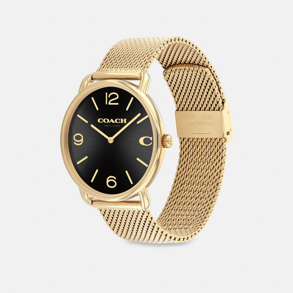 Coach Elliot Watch 41 Mm Gold/Black | 053-AOHXQU