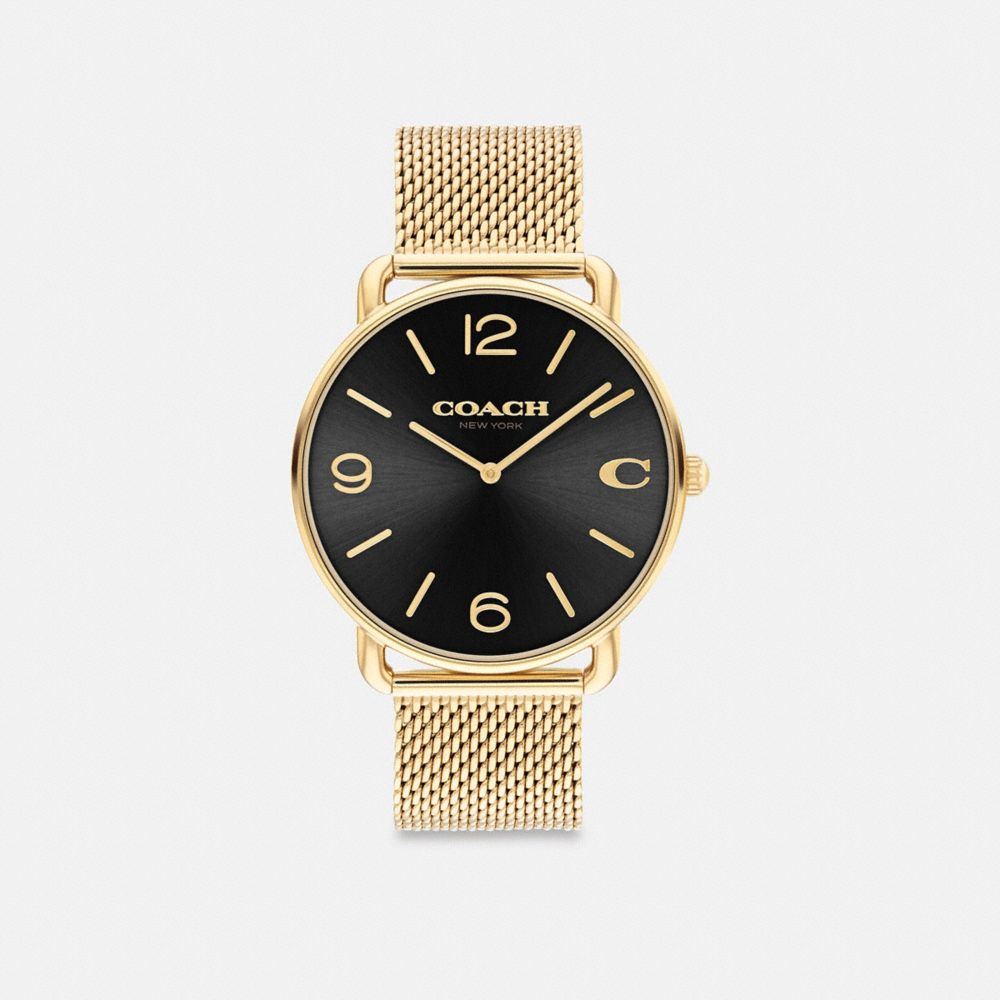 Coach Elliot Watch 41 Mm Gold/Black | 053-AOHXQU