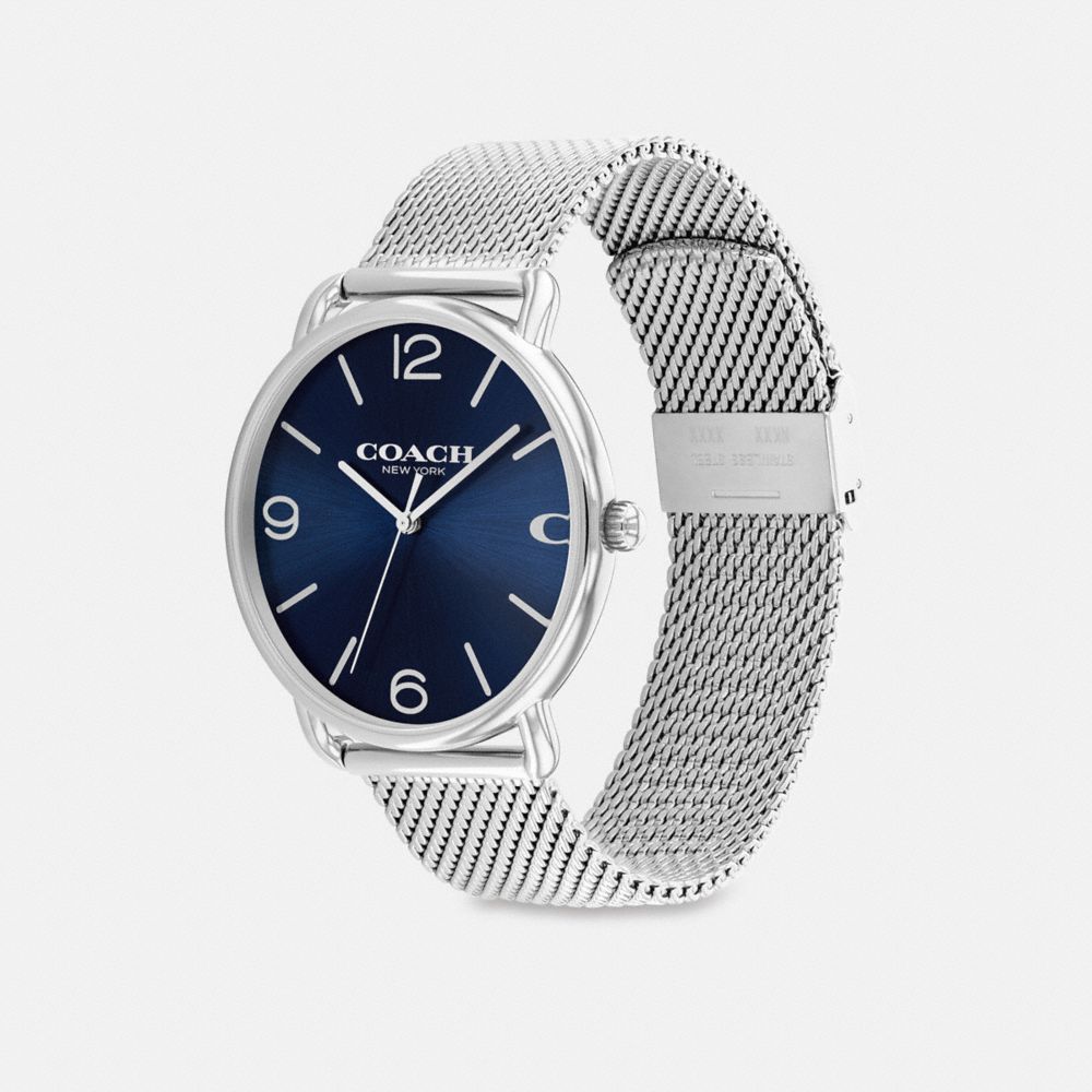 Coach Elliot Watch 41 Mm Stainless Steel/ Blue | 372-DJBZTW