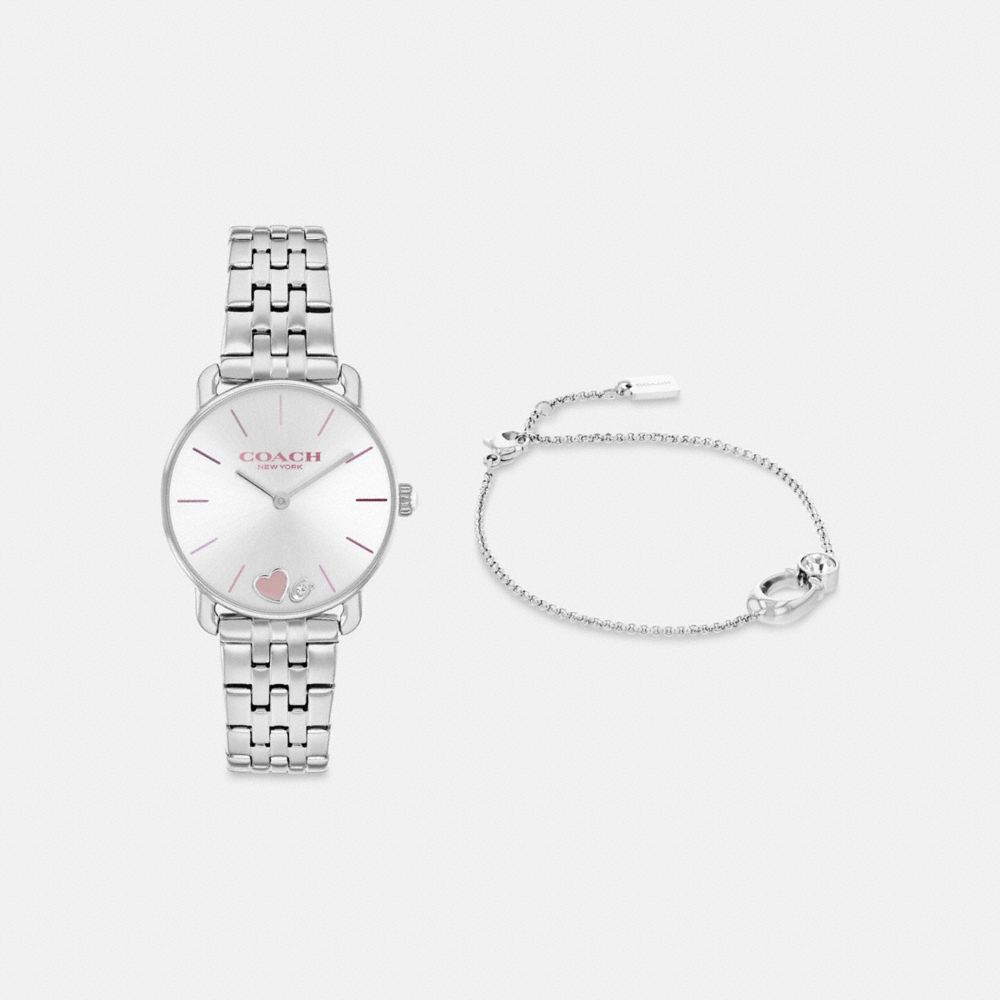 Coach Elliot Watch Gift Set 28 Mm Stainless Steel | 743-UIFVHC