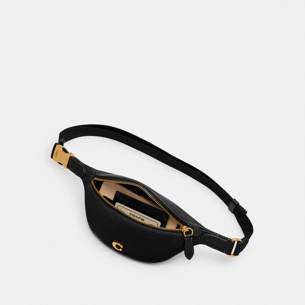 Coach Essential Belt Bag Brass/Black | 741-MAOJQG