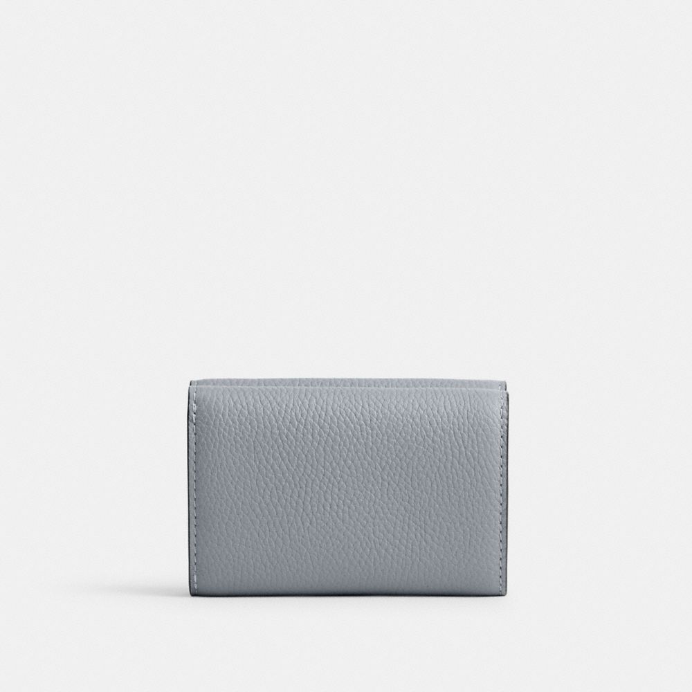 Coach Essential Mini Trifold Wallet Silver/Grey Blue | 182-EGIALX