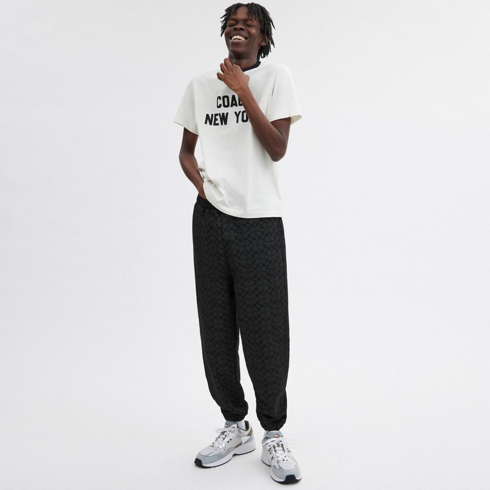 Coach Essential Signature Joggers Charcoal Signature | 216-LXNKVT