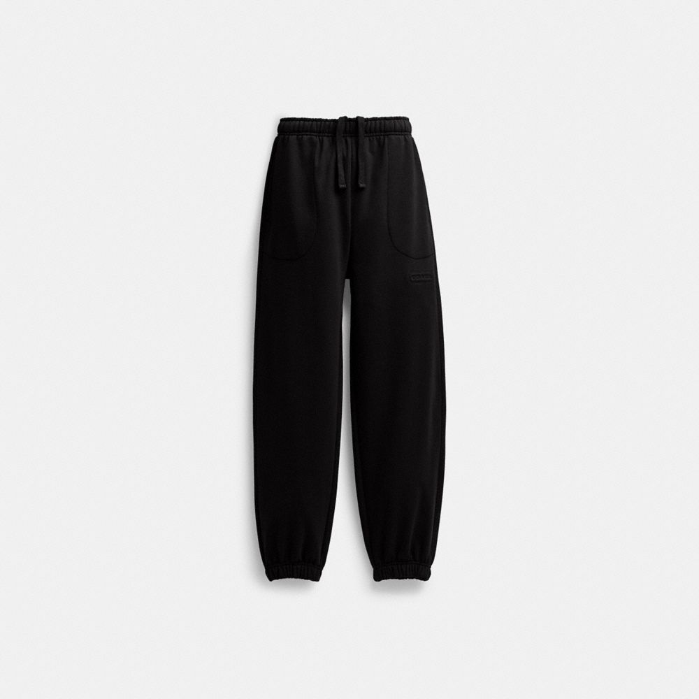 Coach Essential Solid Joggers Black | 412-UDIOVS