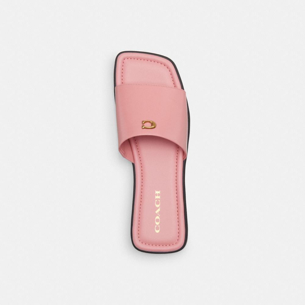 Coach Florence Sandal Leather/Bubblegum | 598-KJXGDH