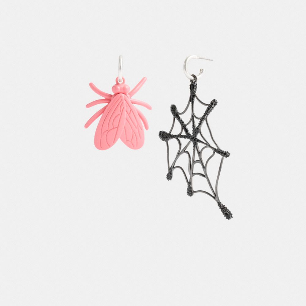 Coach Fly Web Mismatch Earrings Silver/Multi | 930-TOCYVH