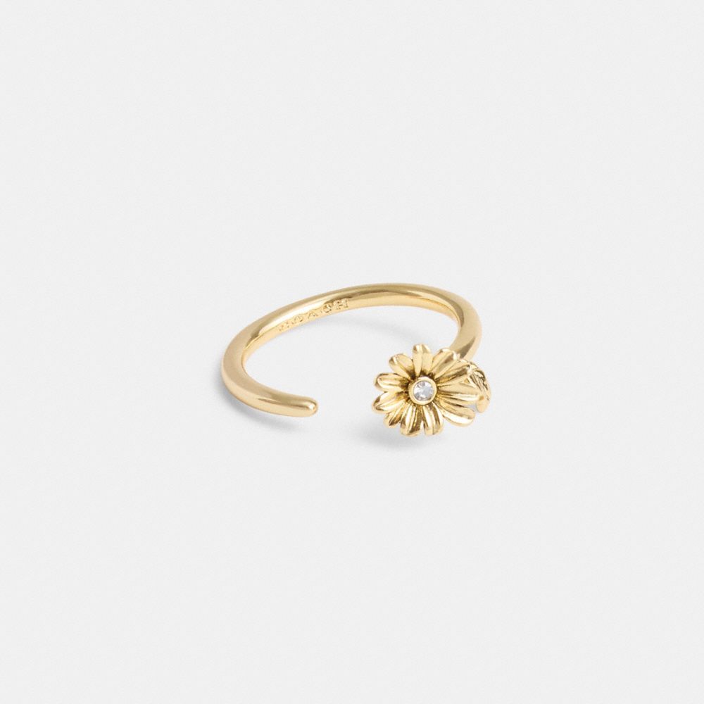 Coach Garden Flower Ring Gold | 572-GOQXTW