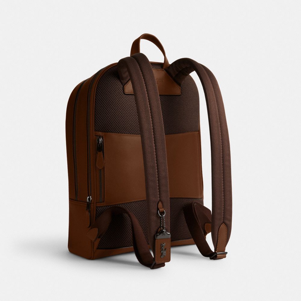 Coach Gotham Backpack Dark Saddle | 452-FBAEMI