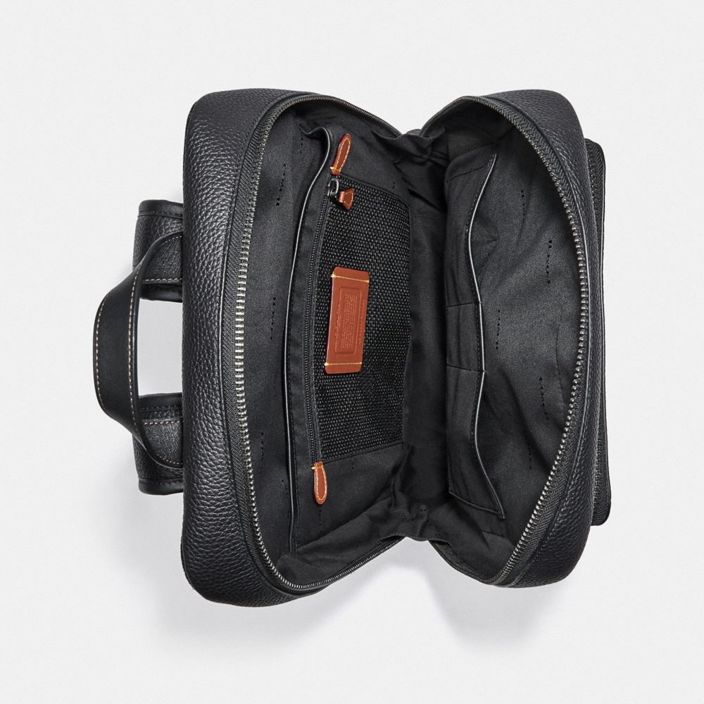 Coach Gotham Backpack Pebbled Leather/Black Copper/Black | 396-THGIZS