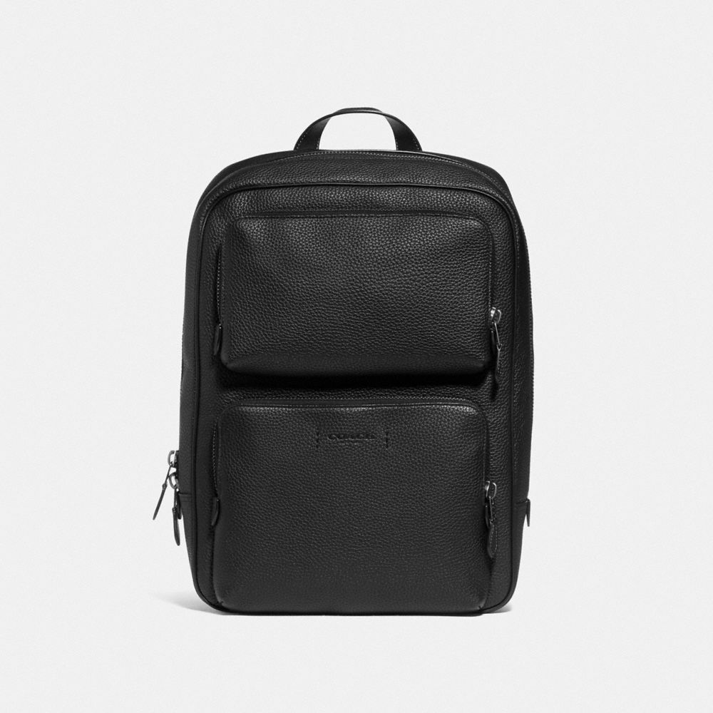 Coach Gotham Backpack Pebbled Leather/Black Copper/Black | 396-THGIZS