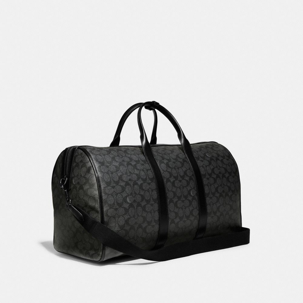 Coach Gotham Duffle Bag In Signature Canvas Black Copper/Charcoal | 407-RIZOVK