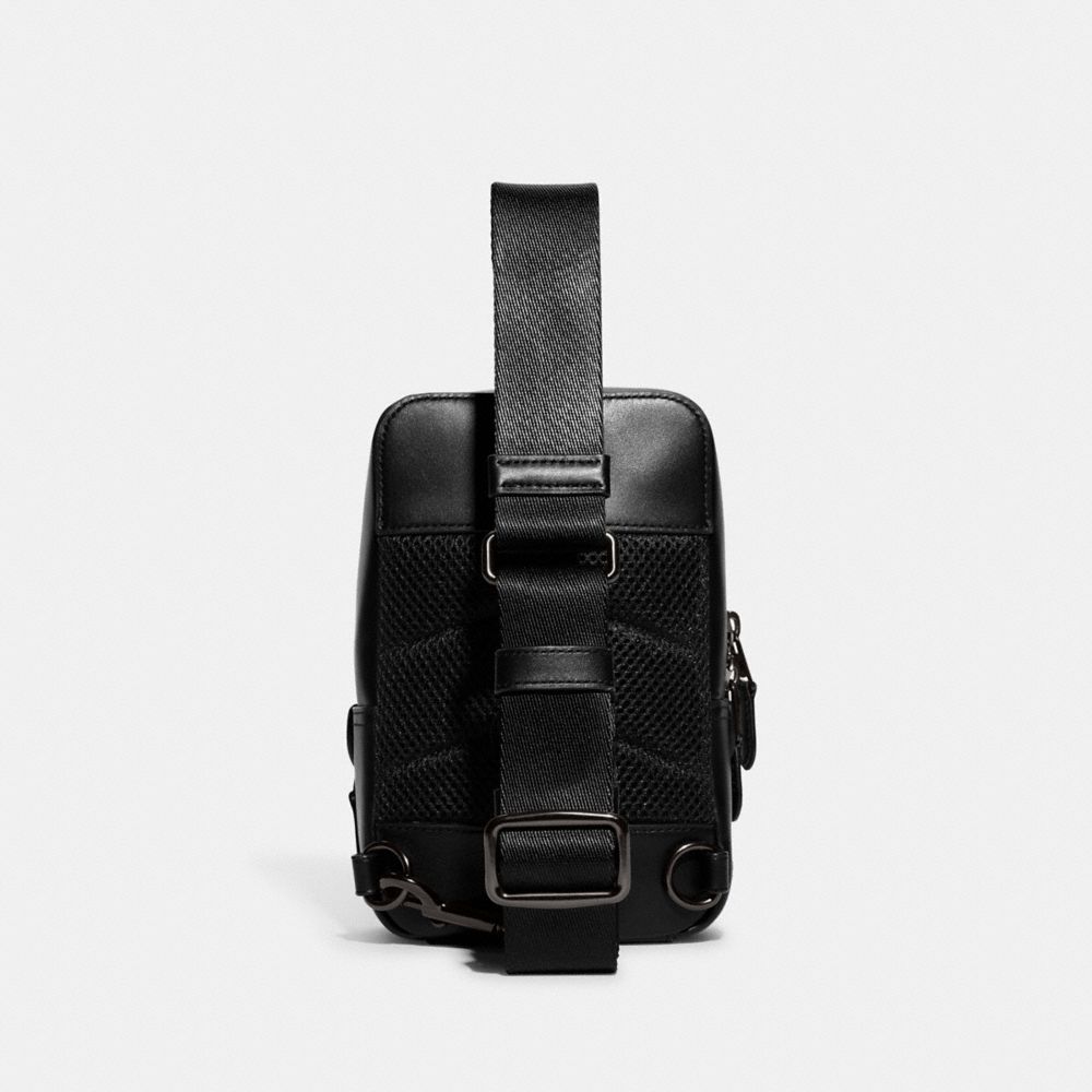 Coach Gotham Sling Pack 13 In Signature Canvas Charcoal | 487-ESPDQT