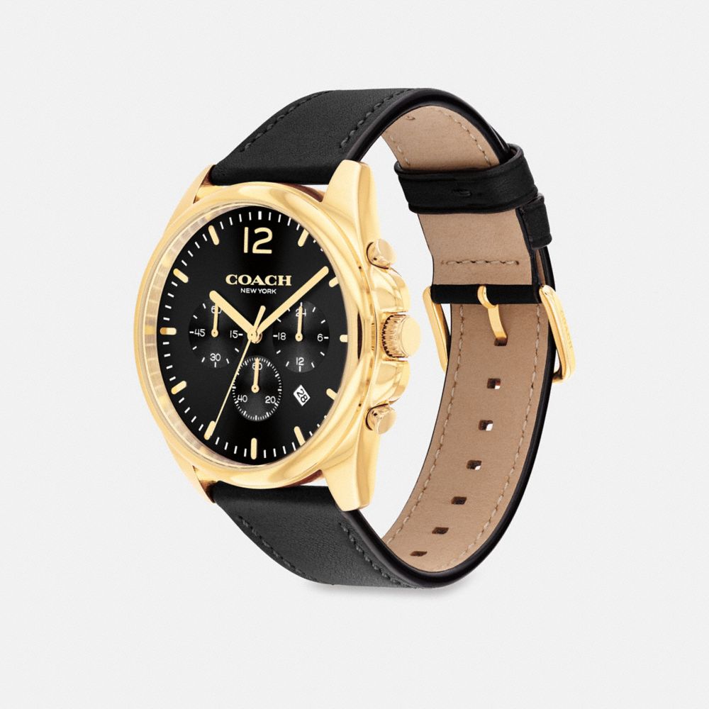 Coach Greyson Watch 43 Mm Black | 268-QZRJLU