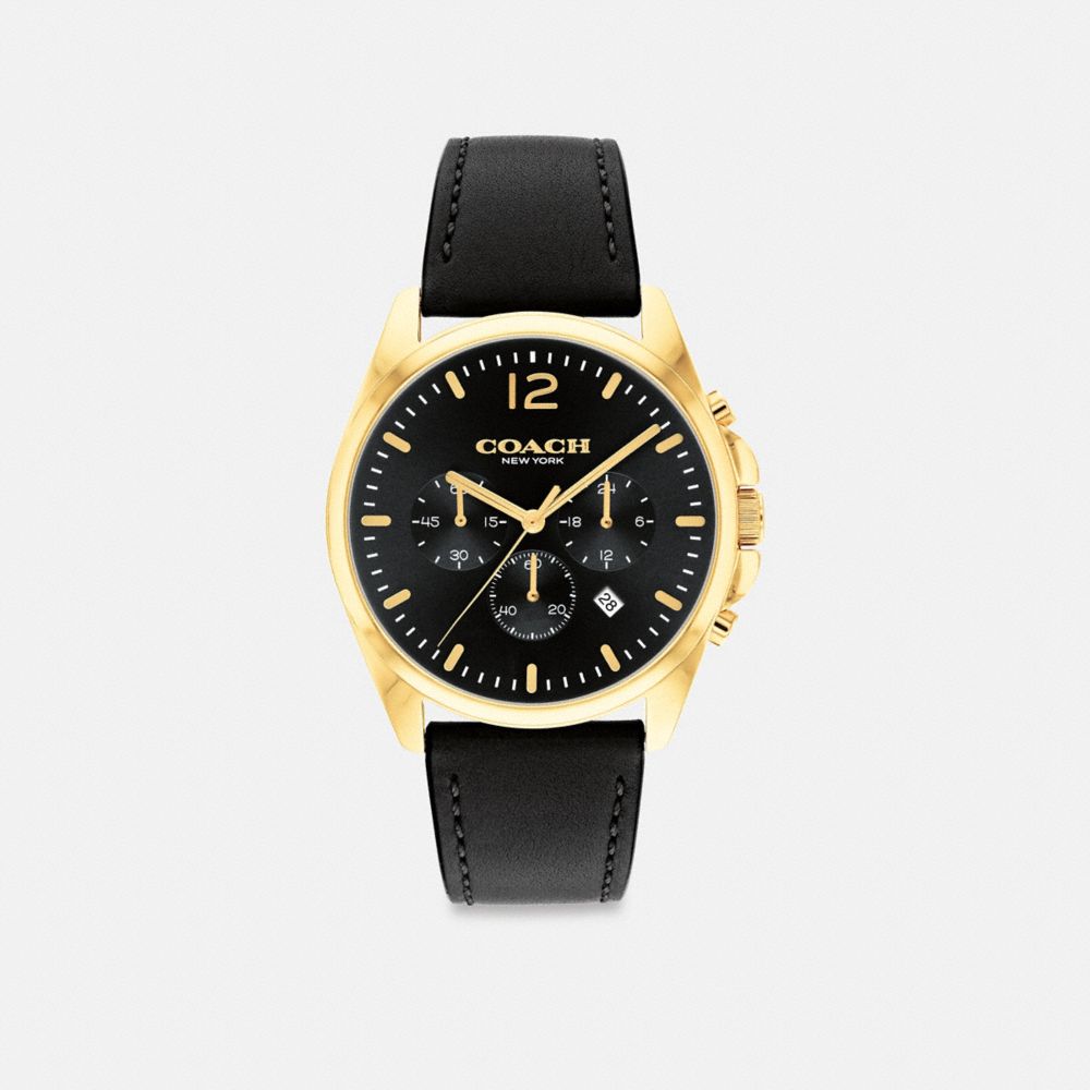 Coach Greyson Watch 43 Mm Black | 268-QZRJLU