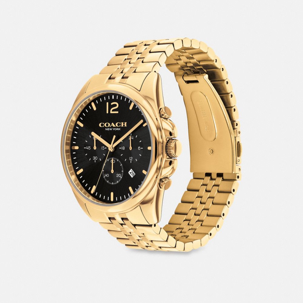 Coach Greyson Watch 43 Mm Gold | 506-FHWMBV