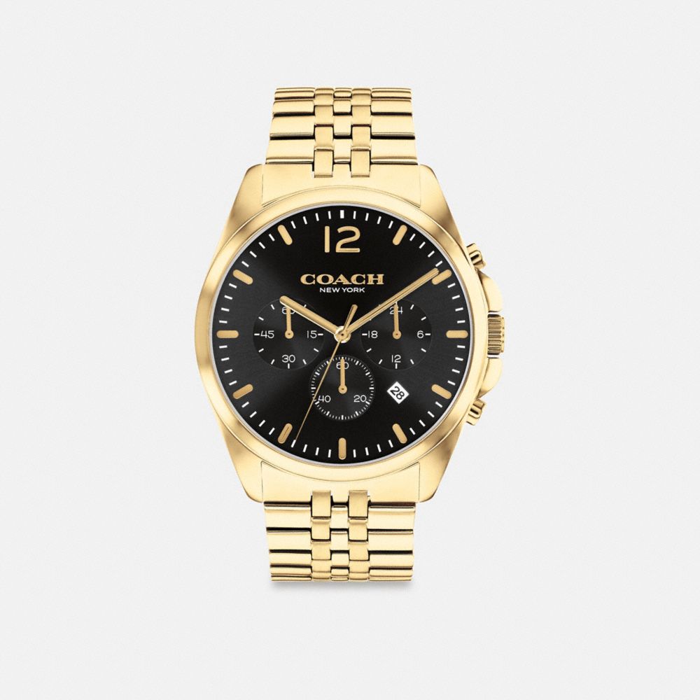 Coach Greyson Watch 43 Mm Gold | 506-FHWMBV