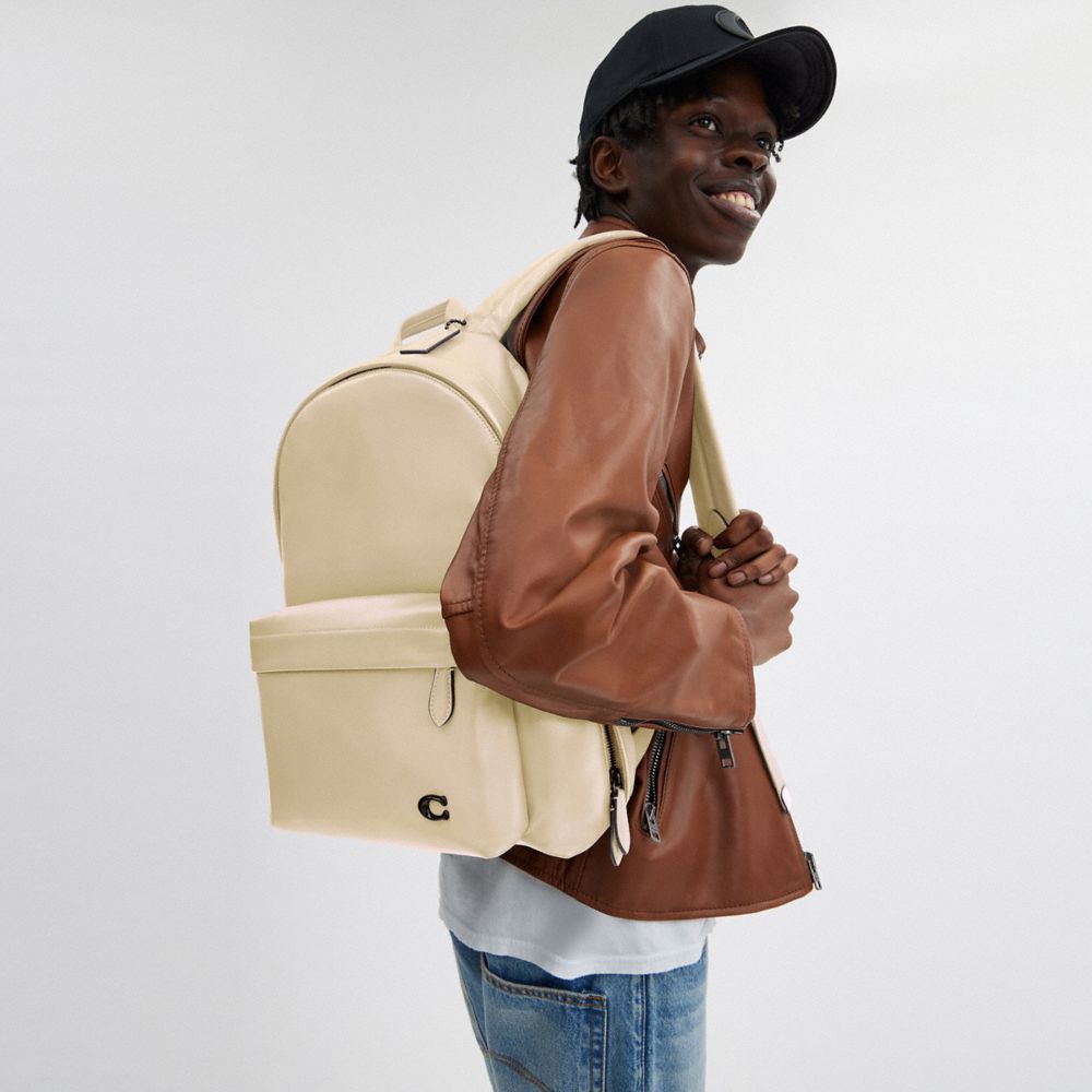 Coach Hall Backpack Ivory | 038-JFKIVN