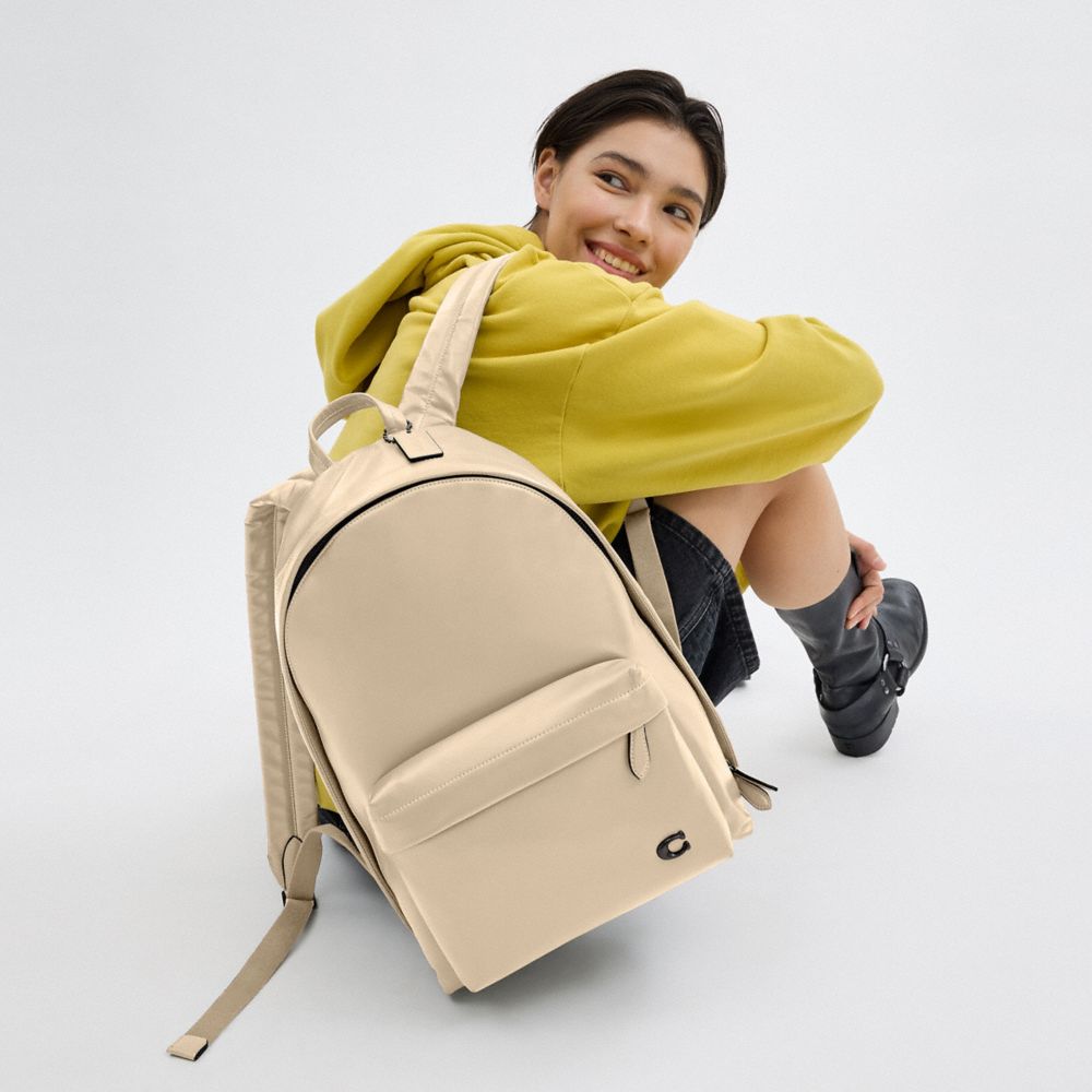 Coach Hall Backpack Ivory | 038-JFKIVN