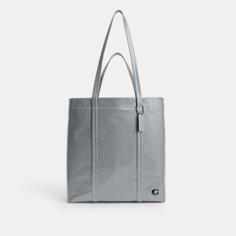 Coach Hall Tote Bag 33 Grey Blue | 436-FAUYQB