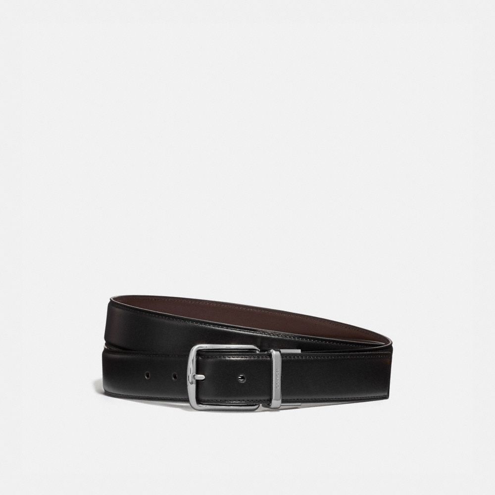 Coach Harness Buckle Cut To Size Reversible Belt 32 Mm Black/Chestnut | 423-MQPVWG