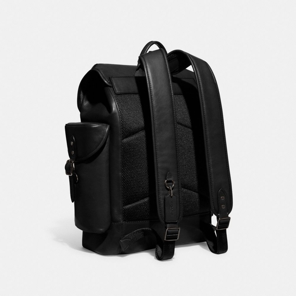 Coach Hitch Backpack Leather/Black | 092-BNJWCI