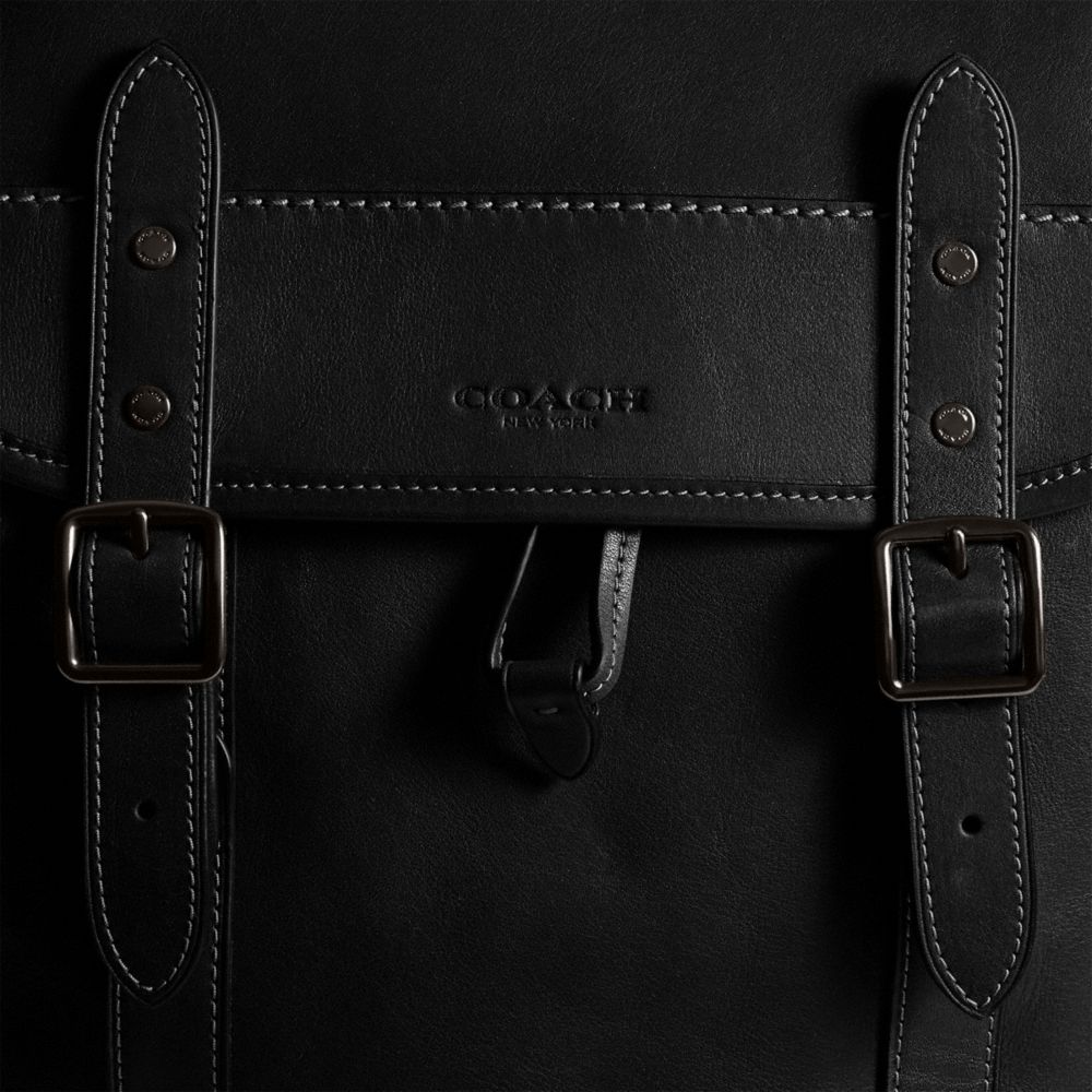 Coach Hitch Backpack Leather/Black | 092-BNJWCI