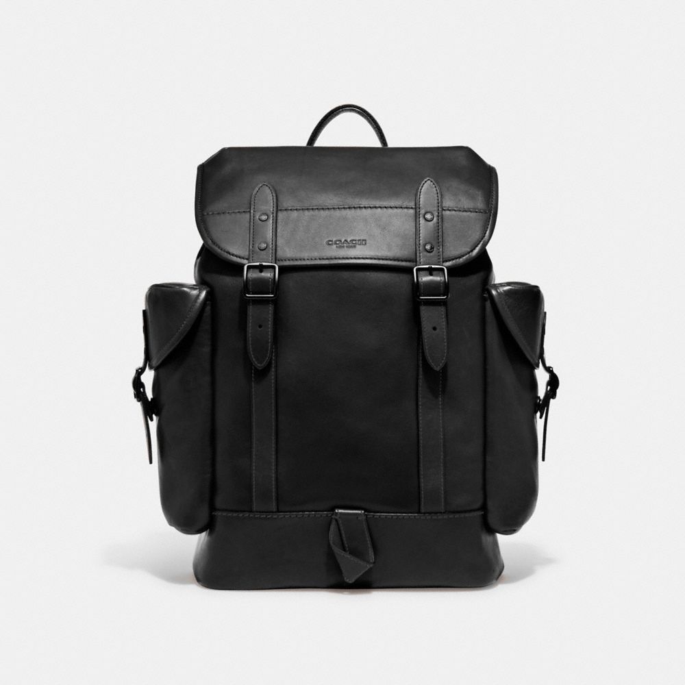 Coach Hitch Backpack Leather/Black | 092-BNJWCI