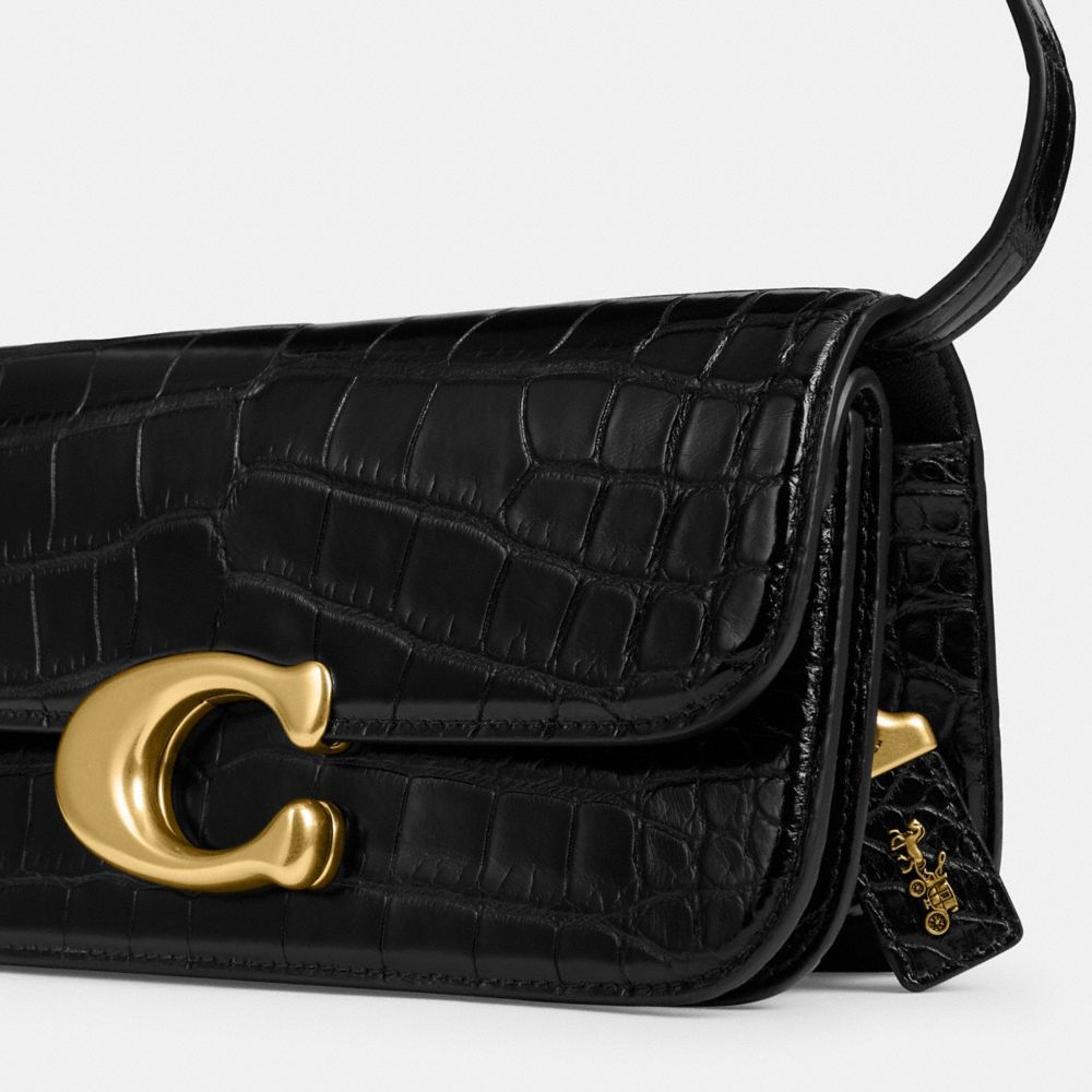 Coach Idol Bag 23 In Alligator Brass/Black | 457-STBWQA