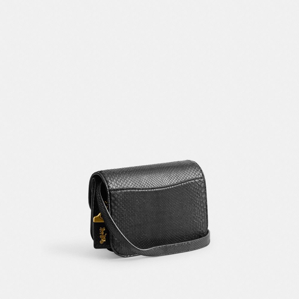 Coach Idol Bag In Python Brass/Black | 380-IHVQDK